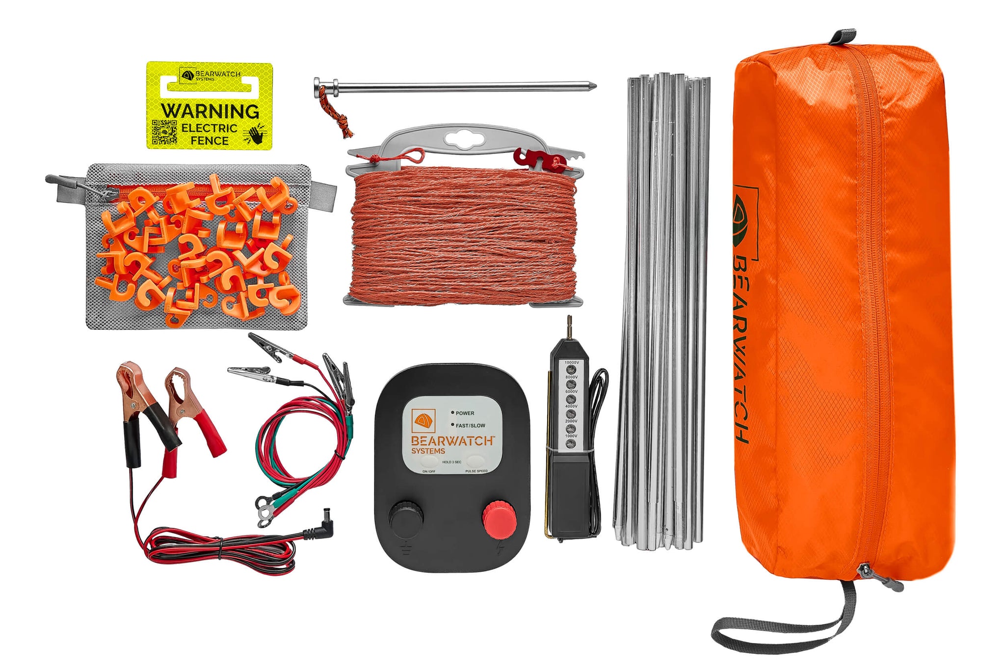 8Pole Electric Bear Fence System